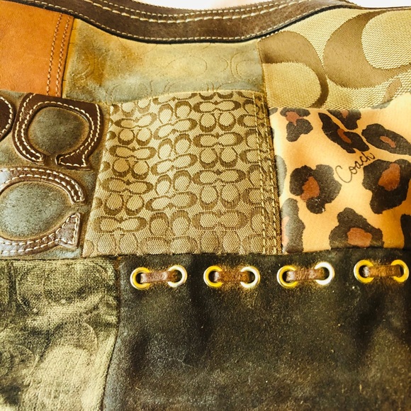 Beautuful Quilted Coach Large One Handle Handbag - Picture 3 of 10